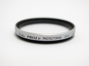 【 中古美品 】Kenko PRO1D PROTECTOR(W) 37ｍｍ シルバー 高性能 保護 フィルター ケンコー [管ET225]