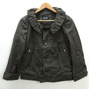 s# made in Japan # Zucca /zucca blouson jacket JKT[M] tea /LADIES/176[ used ]