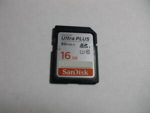 16GB　SanDisk　ultra plus　SDHCカード　フォーマット済み　SDカード メモリーカード