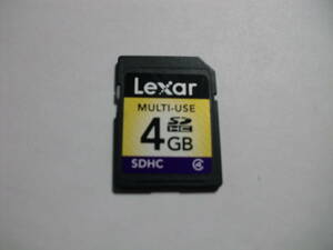 4GB　Lexar　SDHCカード　フォーマット済み　SDカード　メモリーカード