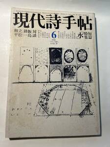 ＜Y1078＞現代詩手帖　1981年6月号　短編特集　「水」