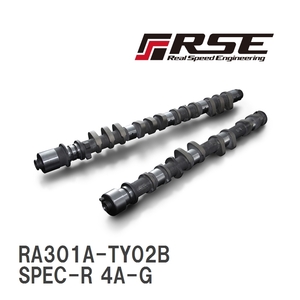 【RSE/リアルスピードエンジニアリング】 カムシャフトセット SPEC-R 4A-G 5バルブ 290/274-10.00/8.15 [RA301A-TY02B]
