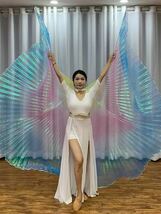 ベリーダンスisis wings+ 一対のウィングスティック+isisウィングバッグ透明色キャンディスタイルベリーダンストレーニングパホーマン_画像1
