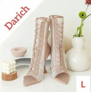 Darich ダーリッチ レースブーティ L ベージュ