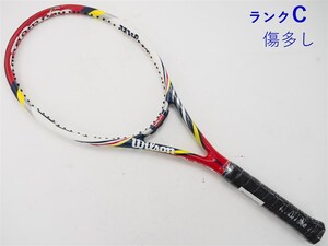 中古 テニスラケット ウィルソン スティーム プロ 95 2012年モデル【一部グロメット割れ有り】 (G2)WILSON STEAM PRO 95 2012