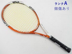 中古 テニスラケット ウィルソン ツアー BLX 105 オレンジ×ホワイト 2011年モデル (G1)WILSON TOUR BLX 105 (ORANGE×WHITE) 2011