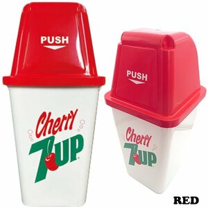 # 7UP* seven up # [ dumpster 20L* red ]* american Cherry garage trash can dust bin 