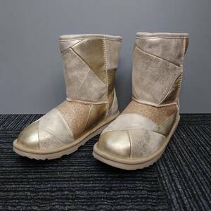  beautiful goods UGG UGG Classic CLASSICg Ritter patchwork short boots mouton US6 23cm