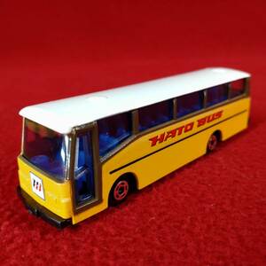 未使用 ニシキ 錦 ミニカー はとバス 1/100 旧型モデル ミニチュアカー 模型 昭和レトロ 観光バス バス インテリア コレクション オブジェ