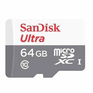 送料無料 SanDisk microSDXCカード 64GB UHS-I 100MB/s Ultra SDSQUNR-064G-GN3MN