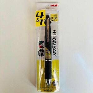 ジェットストリーム 4&1 0.38 ブラック 4色ボールペン シャープペン 必需品