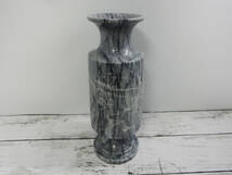 大理石　花瓶　彫刻　高さ252mm　花生け　花器　インテリア　置物　レトロ　欠けあり_画像1