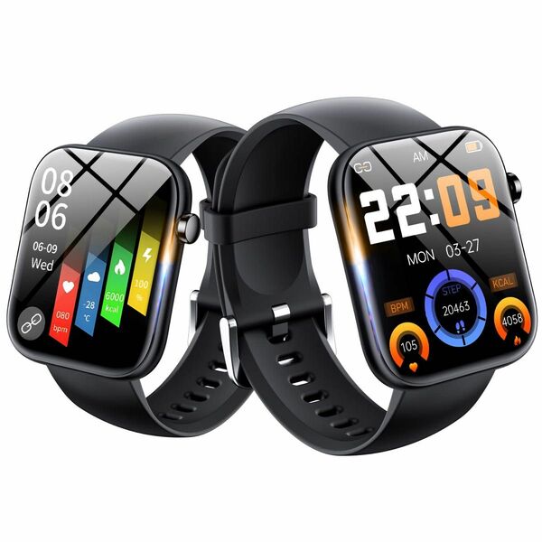 スマートウォッチ 腕時計 iPhone Android 歩数計 Bluetooth 防水 心拍計 活動量計