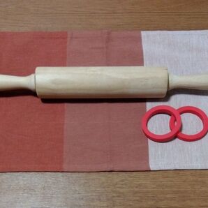 木製 めん棒 ハンドル付き