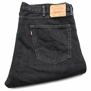 ★Levi'sリーバイス 505 ブラック デニムパンツ w40 L30★SDP1690 ジーンズ ストレート ビッグサイズ オーバーサイズ