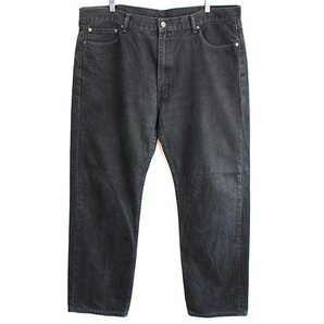 ★メキシコ製 Levi'sリーバイス 505 ブラック デニムパンツ w42 L32★SDP1708 ジーンズ ストレート オーバーサイズ ビッグサイズの画像2