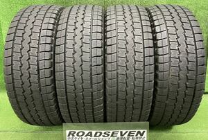 ★225/60R17.5 116/114L 4本 2021年製 ダンロップ WINTER MAXX LT03 約9.5～10.5mm程度溝 中古スタッドレス ★送料無料/一部地域を除く