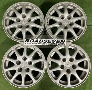 ★MAZDA マツダ 純正 15インチ 114.3/5H ★15×6.5J +45 PCD114.3 5穴 ハブ径:約67mm 4本Set 中古アルミ ★ガリ傷、腐食劣化有★送料無料