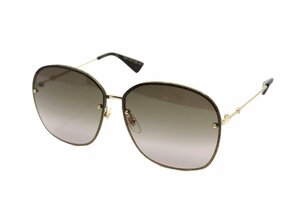  Gucci солнцезащитные очки GG0228S Gold металлические принадлежности женский Be пчела пчела 