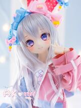 【AK*doll】DDH-01 カスタムヘッド SWセミホワイト デカールアイ付き_画像6