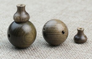 金絲楠木 Phoebe zhennan 烏木 ボサビーズ 20mm 10個セット 数珠 念珠 木珠 手作り