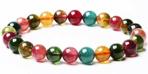 [EasternStar] international shipping candy color tourmaline Tourmaline electric stone transparent feeling eminent special selection sphere size 6mm arm around approximately 16cm