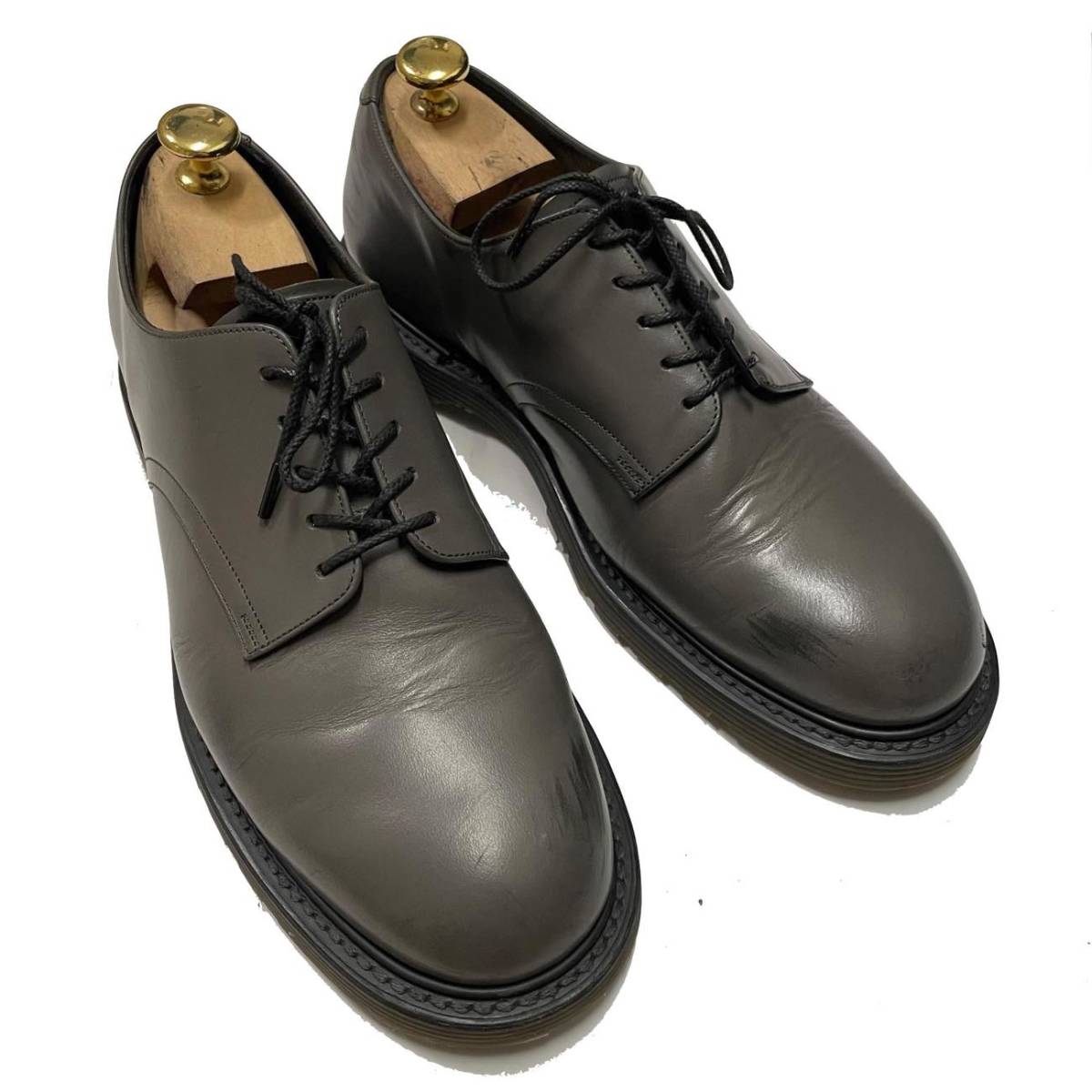全国宅配無料 the foot coacher 8/26cm 外羽根式プレーントゥ ドレス