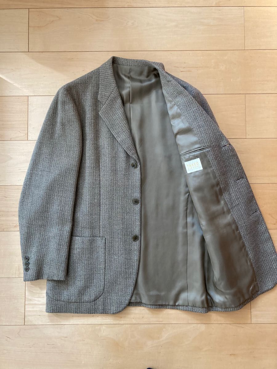 誠実 TAKEOKIKUCHI 白 シンプル 定価¥43000 カバーオールジャケット