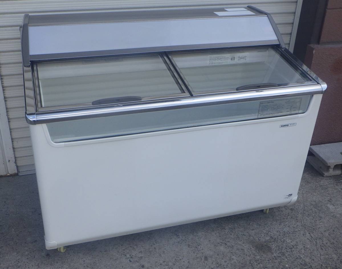 日本製】 引き取り限定 雪印アイスクリーム 業務用冷凍庫 SANYO SCR