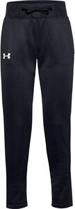 [KCM]Z-under-457-YLG* exhibition goods *[ Under Armor ] Kids long fleece pants 1356489 black size YLG girls 