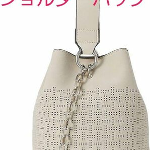 【新品未使用】[カシュカシュ] ショルダーバッグ 01-00-73620　色:アイボリー