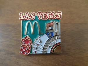 フランス☆古いピンズ 【McDonald's LAS VEGAS】ピンバッジ ピンバッチ PINS カナダ マクドナルド ラスベガス