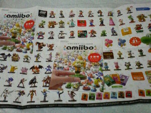 アミーボ amiibo☆全種類ラインナップ☆チラシ☆任天堂☆しずえ