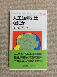 【情報工学】 白井良明 「人工知能とはなにか」 （NEW SCIENCE AGE 15、岩波書店）