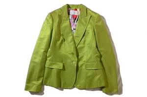  so-so beautiful goods. Iceberg .... like is . green silk . cotton jacket Italy made M/9 number free shipping!