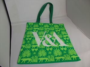 * new goods unused * Victoria & Alba -to museum tote bag ( William * Maurice ) lion green ( London ) LO17