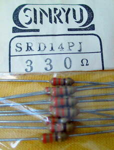 -=-[ carbon resistance ]330Ω(1/4W)10 pcs set 