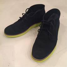 半額(26.5) colehaan lunar grand chukka 8.5 コールハーン ルナグランド チャッカ ウィングチップ ゼロ ZERO NIKE flyknit ナイキ 黒 27 9_画像1