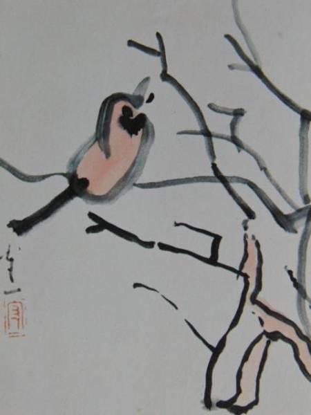 Moriichi Kumagai, Pájaro pequeño, Grande, Libro de arte raro, Nuevo marco incluido, En buena condición, y321, Obra de arte, Cuadro, Pintura en tinta