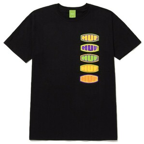 HUF*ハフ*US:XXL[ACME]ブラック/プリント半袖Tシャツ