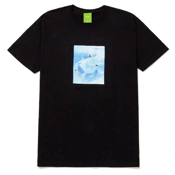 HUF*ハフ*US:XXL[CLOUDED]ブラック/半袖Tシャツ