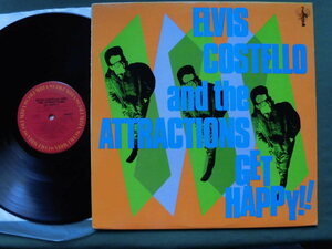 Elvis Costello and The Attractions/Get Happy!! 　ブリティッシュ・パブ・ロック、ニック・ロウ/プロデュース　1980年希少US盤