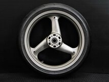 140【評価A】 ドゥカティ 748 モノポスト 純正 brembo ブレンボ フロント ホイール MT3.50×17 タイヤ 山1分 DUCATI748 916 996 998_画像1