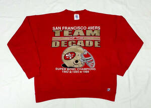 【アメリカ製】San Francisco 49ers ビンテージ スウェット XLサイズ相当 SUPER BOWL　スーパーボウル サンフランシスコ NFL