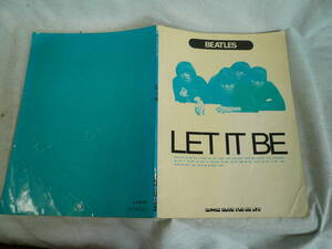 ●楽譜本●LET IT BE　BEATLES　レット・イット・ビー　ビートルズ　昭和52年2月20日発刊　新興楽譜出版社　　＃昭和レトロ＃当時物