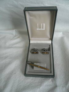 dunhill necktie pin . cuffs. set vanity case attaching that time thing 