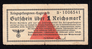 [nachis крюк 10 знак ] второй следующий большой битва Германия ... форма место банкноты 1laihis марок (1939-44)[1724]
