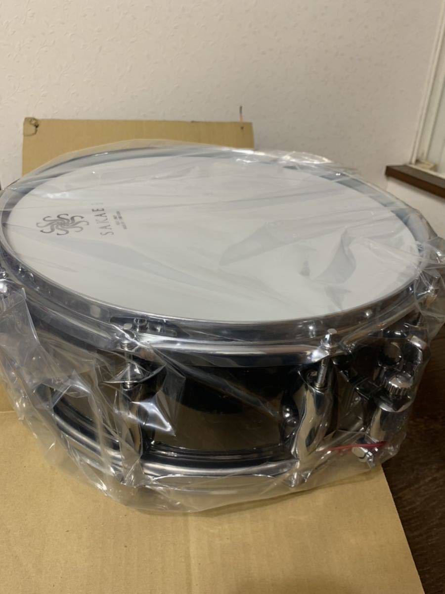 ぺーろく様専用】SAKAE スネア13×6.5 ブラックニッケルブラス | isn