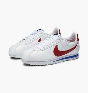 23.5㎝ ナイキ クラシック コルテッツ レザー 白/赤/青 807471-103 NIKE CLASSIC CORTEZ LEATHER WMNS ウィメンズ