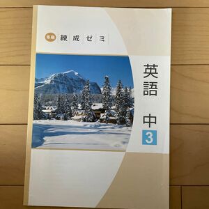 練成ゼミ　高校受験　冬期講習　テキスト　中学3年　早稲田アカデミーテキスト　英語